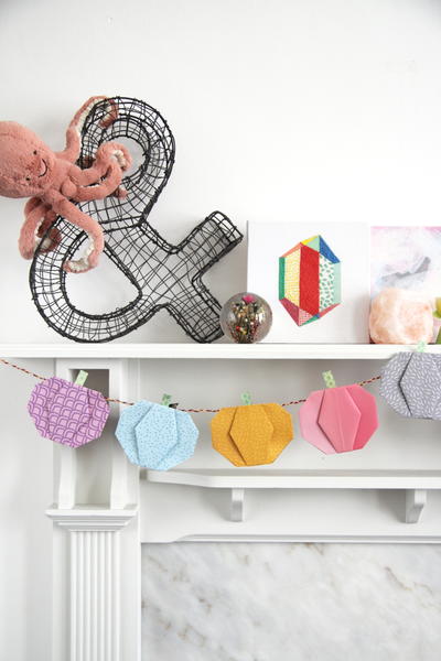 Fall Origami Pumpkin Garland