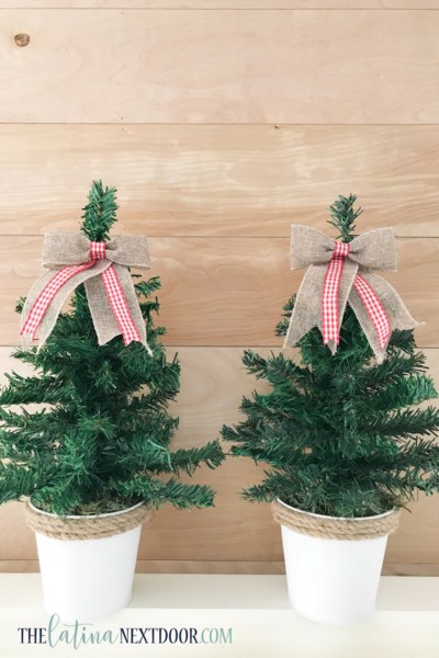 Dollar Tree Farmhouse Christmas Trees