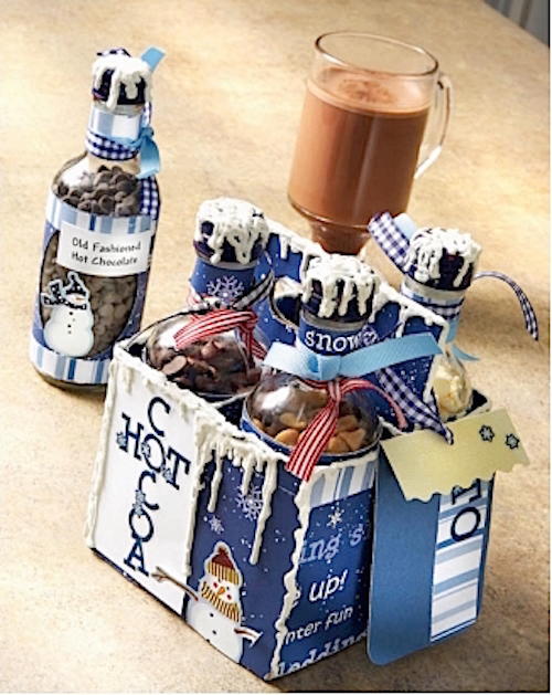 Gourmet Cocoa Gift Set in Recycled Bottles Gourmet Cocoa Gift Set in Recycled Bottles