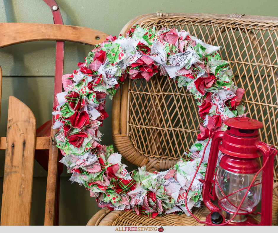 Spirit of Christmas Fabric Wreath Video Tutorial