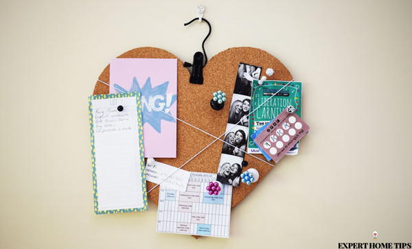 Sweet DIY Love Heart Cork Board Sweet DIY Love Heart Cork Board