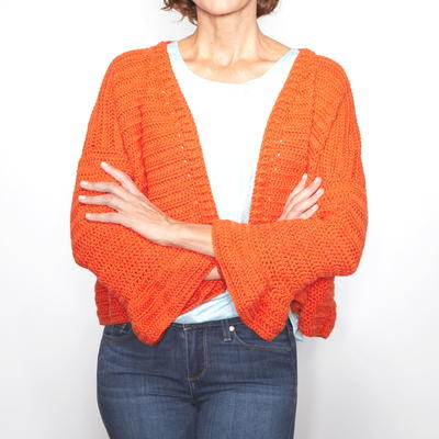 Cute Flare Sleeve Cardigan Crochet Pattern