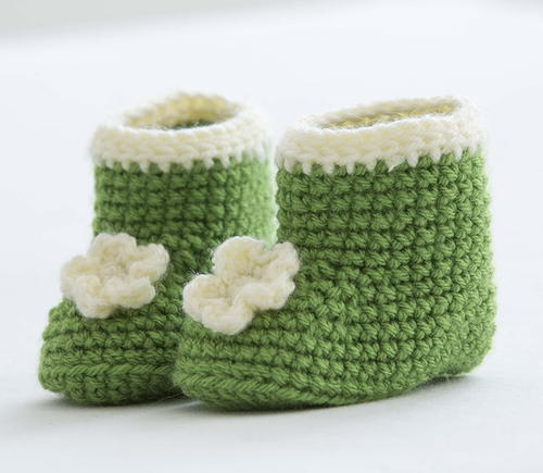Posy Baby Booties Posy Baby Booties