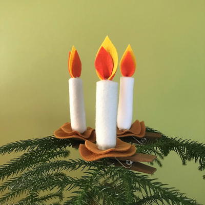 Candlelight Clip Ornament