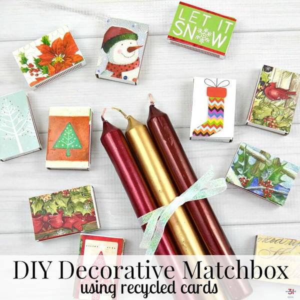 DIY Decorative Christmas Matchboxes DIY Decorative Christmas Matchboxes
