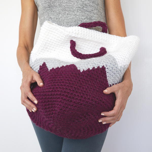 Geometric Crochet Basket Geometric Crochet Basket