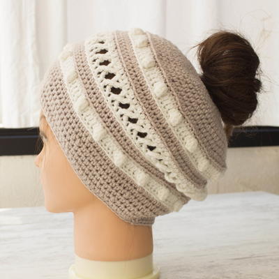 Bella Crochet Ponytail Hat