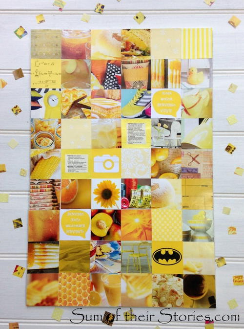 Recycled Magazine Collage Art Recycled Magazine Collage Art