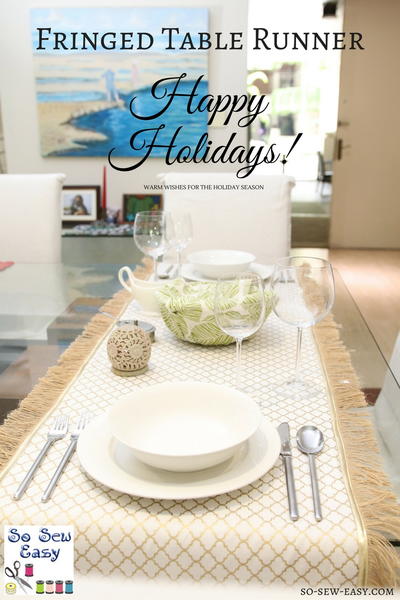How to Make a Fringed Table Runner How to Make a Fringed Table Runner