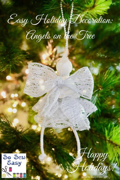 Easy DIY Christmas Tree Angels Easy DIY Christmas Tree Angels