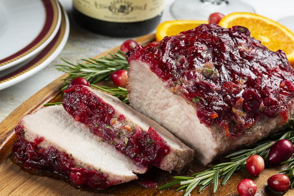 Cranberry-Orange Pork Roast