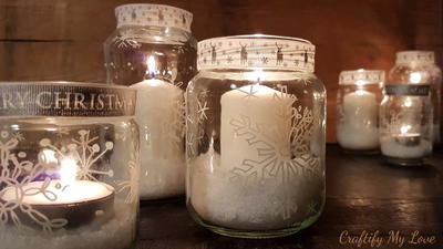 Magic Snowflake Candle Holders