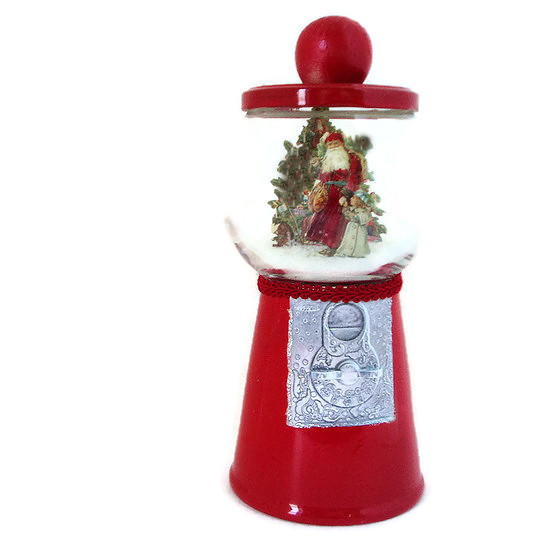 Faux Christmas Gumball Machine Faux Christmas Gumball Machine