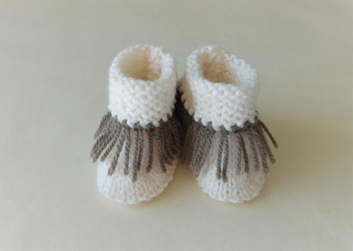 Fringed Moccasin Booties Fringed Moccasin Booties