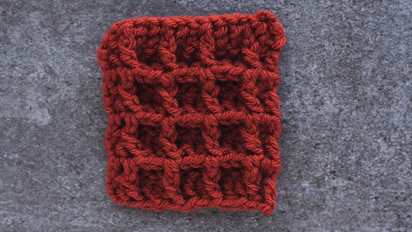 Crochet Waffle Stitch