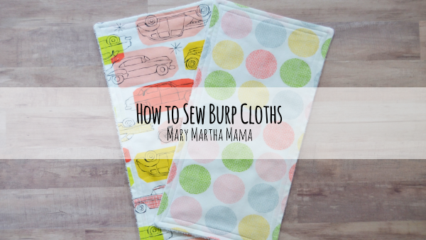 Easy Burp Cloths Video Easy Burp Cloths Video
