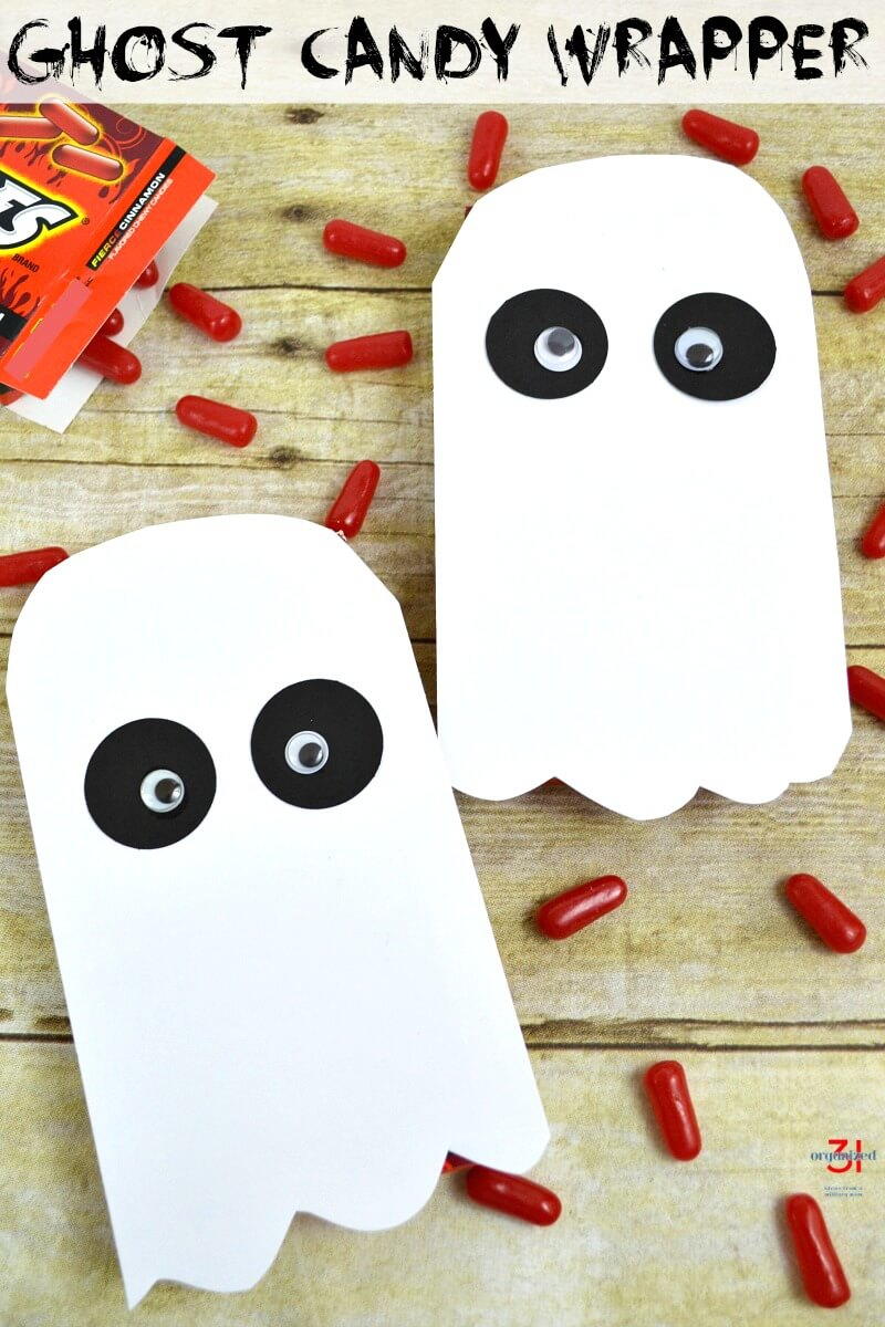 Ghost Candy Wrapper | AllFreeHolidayCrafts.com