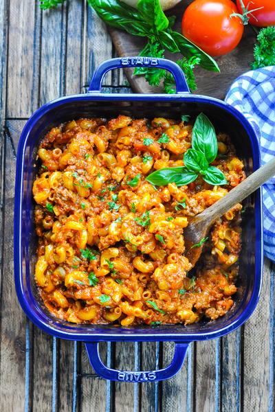 5-Ingredient Dump-and-Bake Beefaroni 5-Ingredient Dump-and-Bake Beefaroni