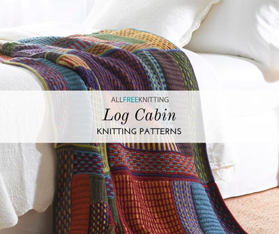 7 Log Cabin Knitting Patterns