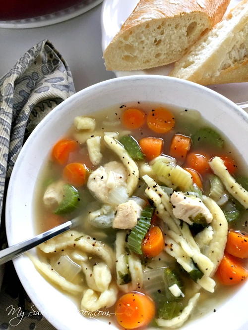 Chicken Soup with Homemade Noodles Chicken Soup with Homemade Noodles