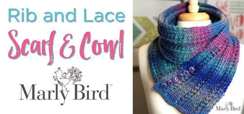 Simple Rib and Lace Scarf and Cowl Pattern Simple Rib and Lace Scarf and Cowl Pattern