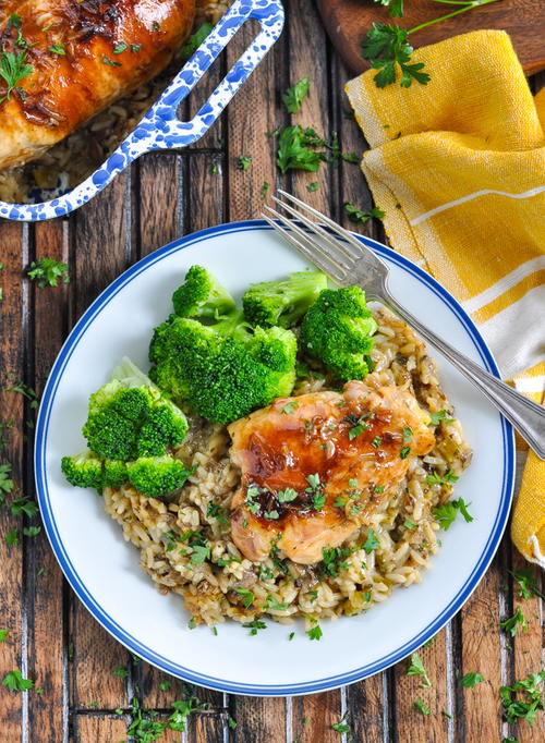 Dump-and-Bake Chicken Wild Rice Casserole Dump-and-Bake Chicken Wild Rice Casserole