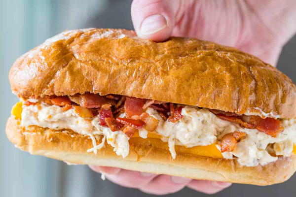 Slow Cooker Chicken Bacon Ranch Sandwiches Slow Cooker Chicken Bacon Ranch Sandwiches