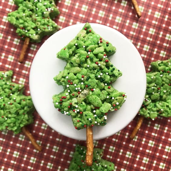 Christmas Tree Rice Krispie Treats Christmas Tree Rice Krispie Treats