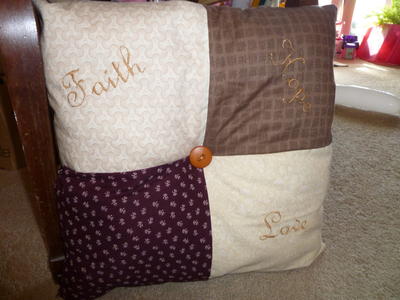 Faith, Hope, and Love DIY Throw Pillow