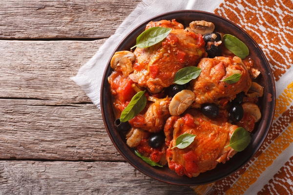 Easy Chicken Cacciatore 