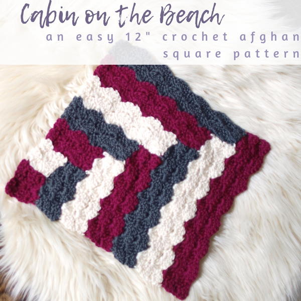 Cabin on the Beach Afghan Square Cabin on the Beach Afghan Square