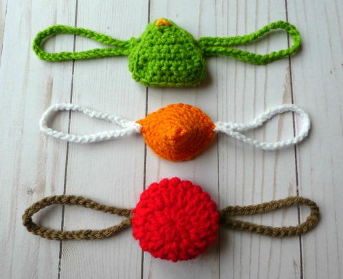 Crochet Holiday Nose Warmers Crochet Holiday Nose Warmers