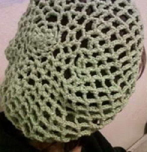 crochet mesh hat pattern