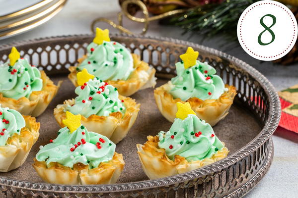 Mini Cheesecake Christmas Trees Mini Cheesecake Christmas Trees