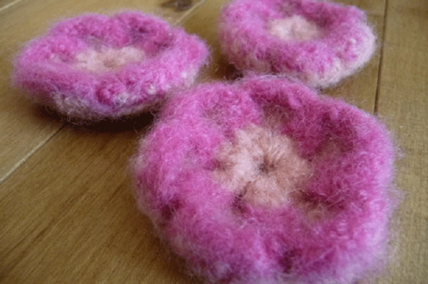 Cute As A Button Felted Flower Cute As A Button Felted Flower