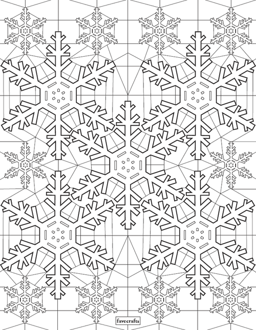 Stained Glass Snowflake Coloring Page Stained Glass Snowflake Coloring Page