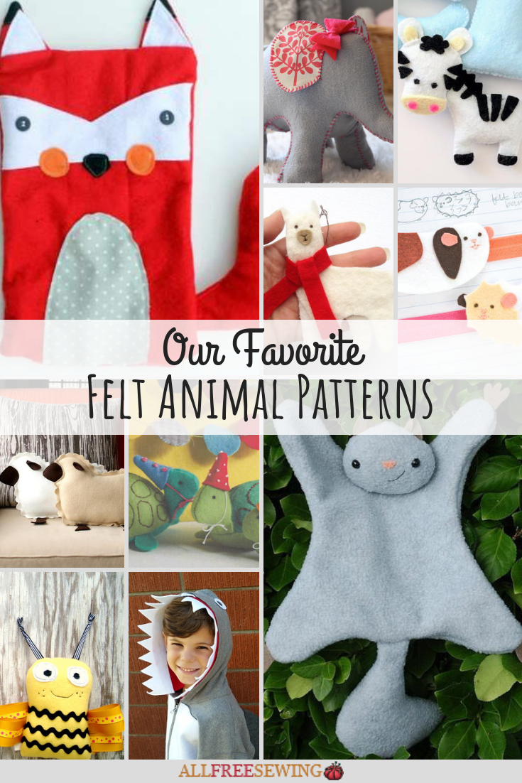 36 Felt Animal Patterns Allfreesewing Com