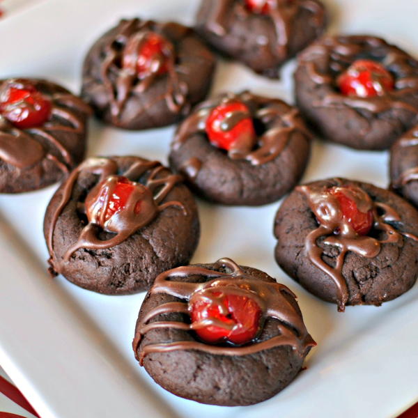 Chocolate Cherry Cookies Chocolate Cherry Cookies