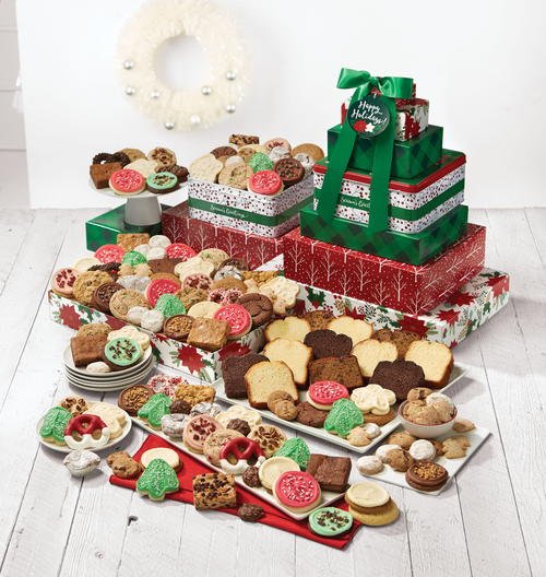 Cheryl's Cookies "Happy Holidays Deluxe Gift Tower" Cheryl's Cookies "Happy Holidays Deluxe Gift Tower"
