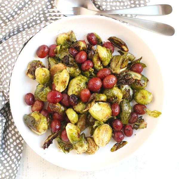 Balsamic Roasted Brussels Sprouts with Grapes Balsamic Roasted Brussels Sprouts with Grapes