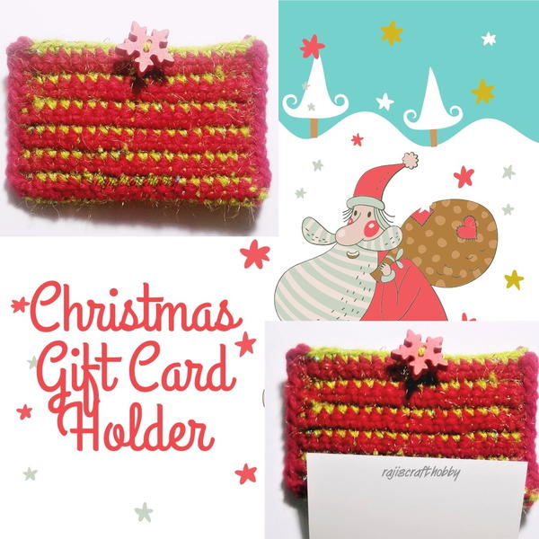 Christmas Gift Card Holder Free Crochet Pattern Christmas Gift Card Holder Free Crochet Pattern