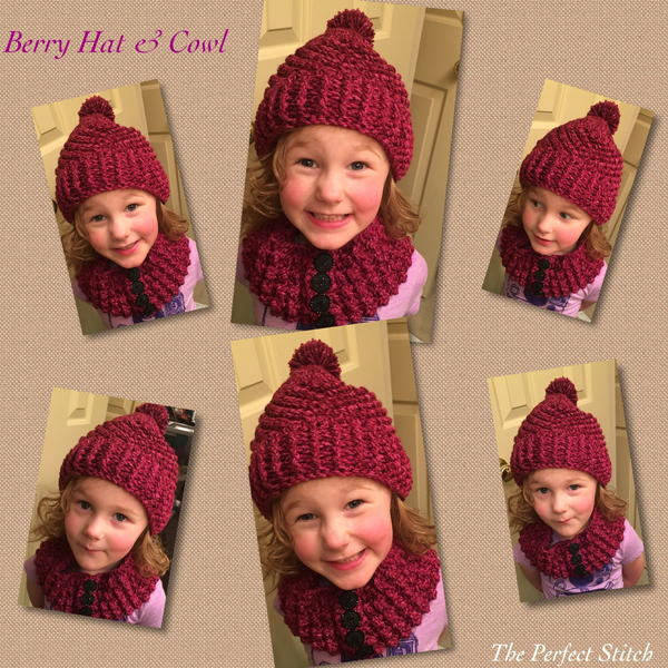 Berry Hat Cowl Berry Hat & Cowl