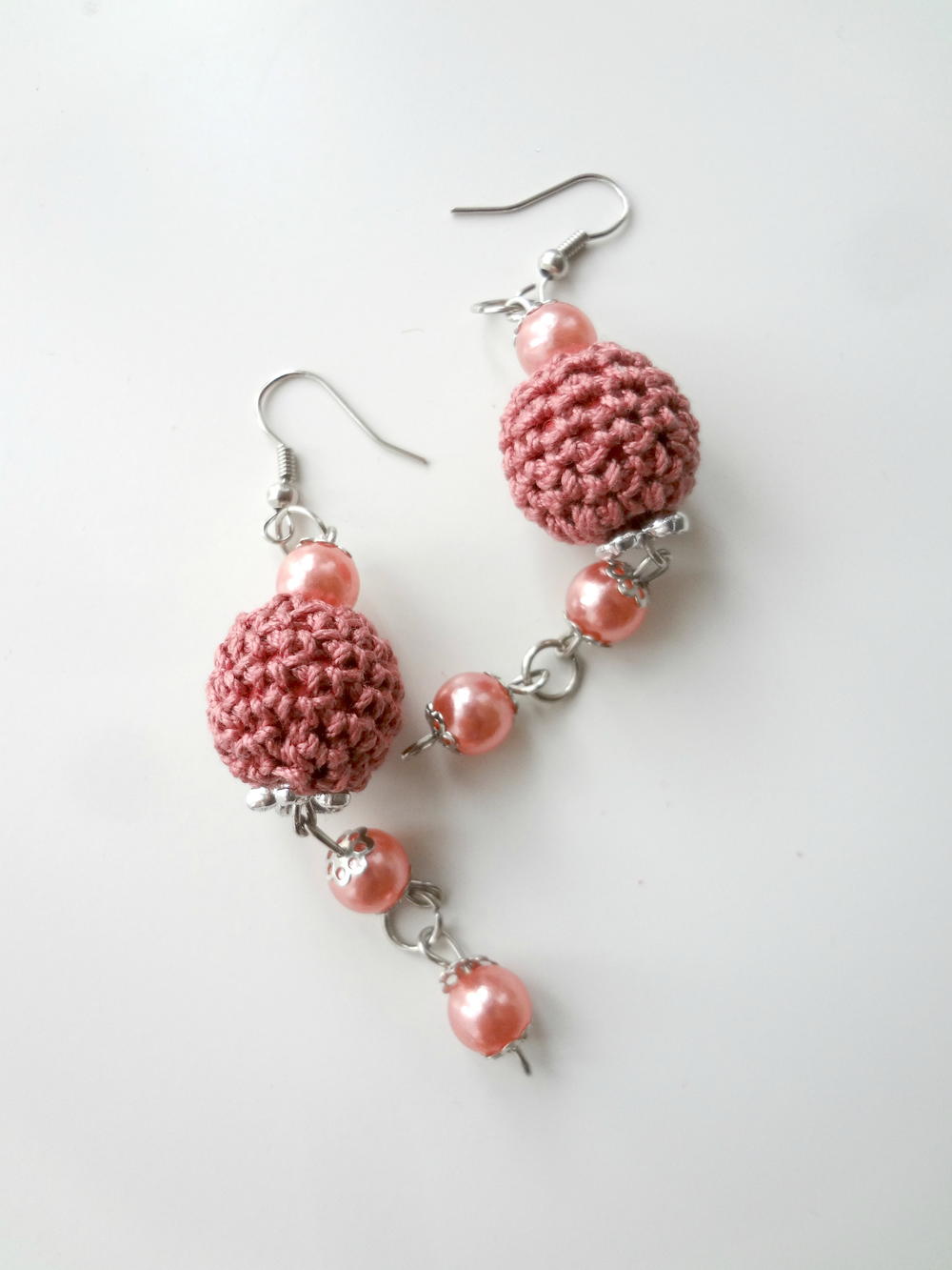 Beaded crochet earrings Clearance
