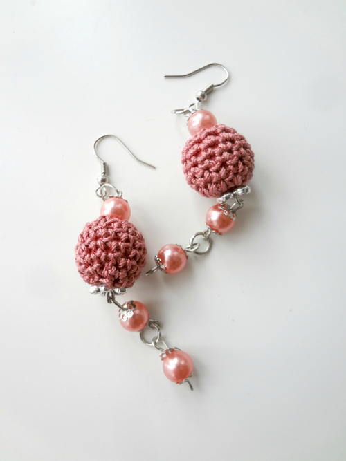 Crochet Bead Earrings Crochet Bead Earrings