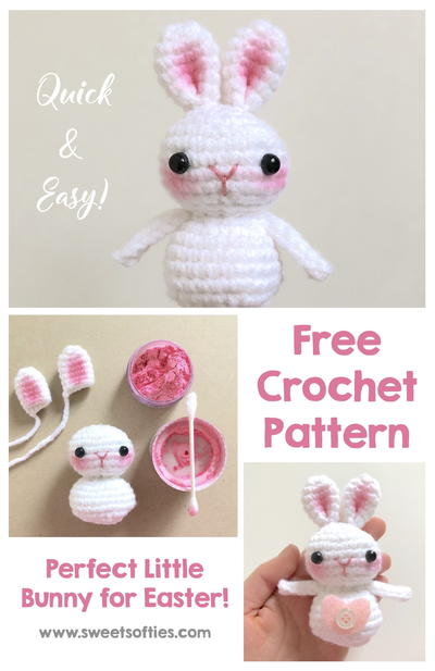 Tiny Bunny Rabbit Amigurumi Stuffed Animal Doll Tiny Bunny Rabbit Amigurumi Stuffed Animal Doll