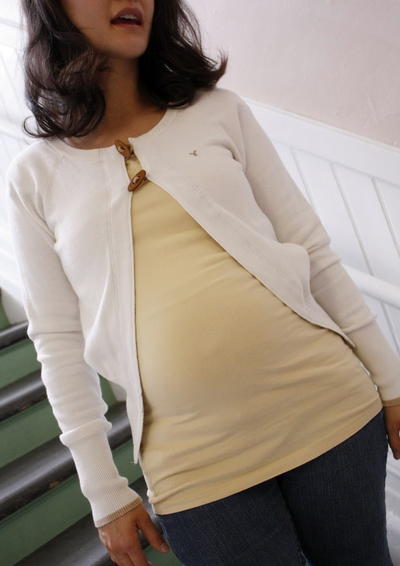 Refashioned Maternity Cardigan Refashioned Maternity Cardigan
