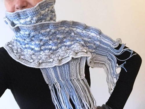 Knitted Daily Sky Scarf