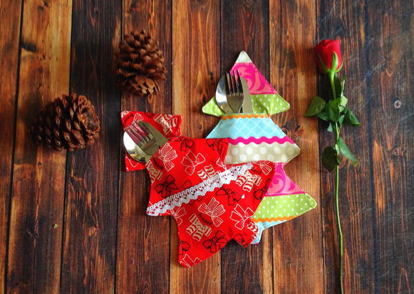 Christmas Tree Cutlery Holder Christmas Tree Cutlery Holder