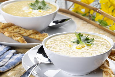 Summer's Best Chilled Corn Soup