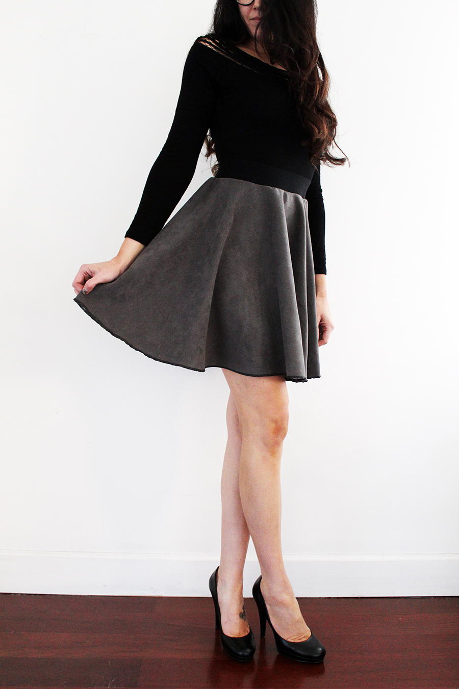 suede skirt pattern